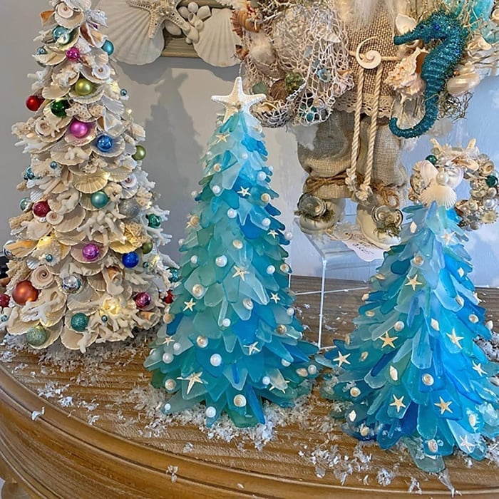 🎄Sea Glass Christmas Tree