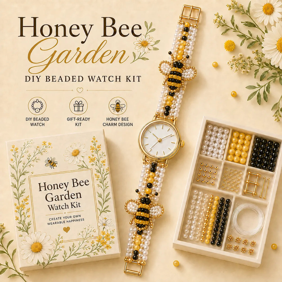 ⌚️✨ DIY Beaded Charm Watch Kit Collection