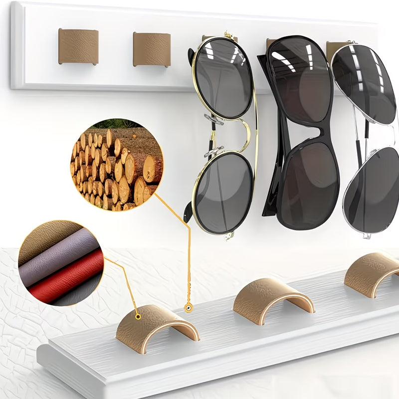 🔥🕶️ Wooden Sunglasses Wall Holder