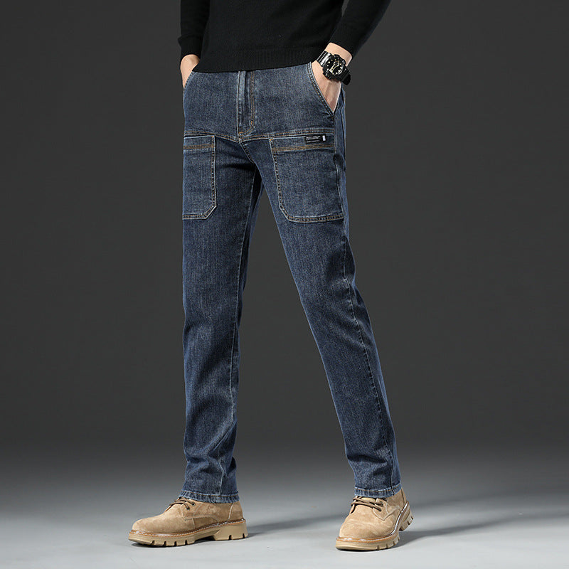 Comfortable Multi-Pocket High Durable Cargo Jeans👖