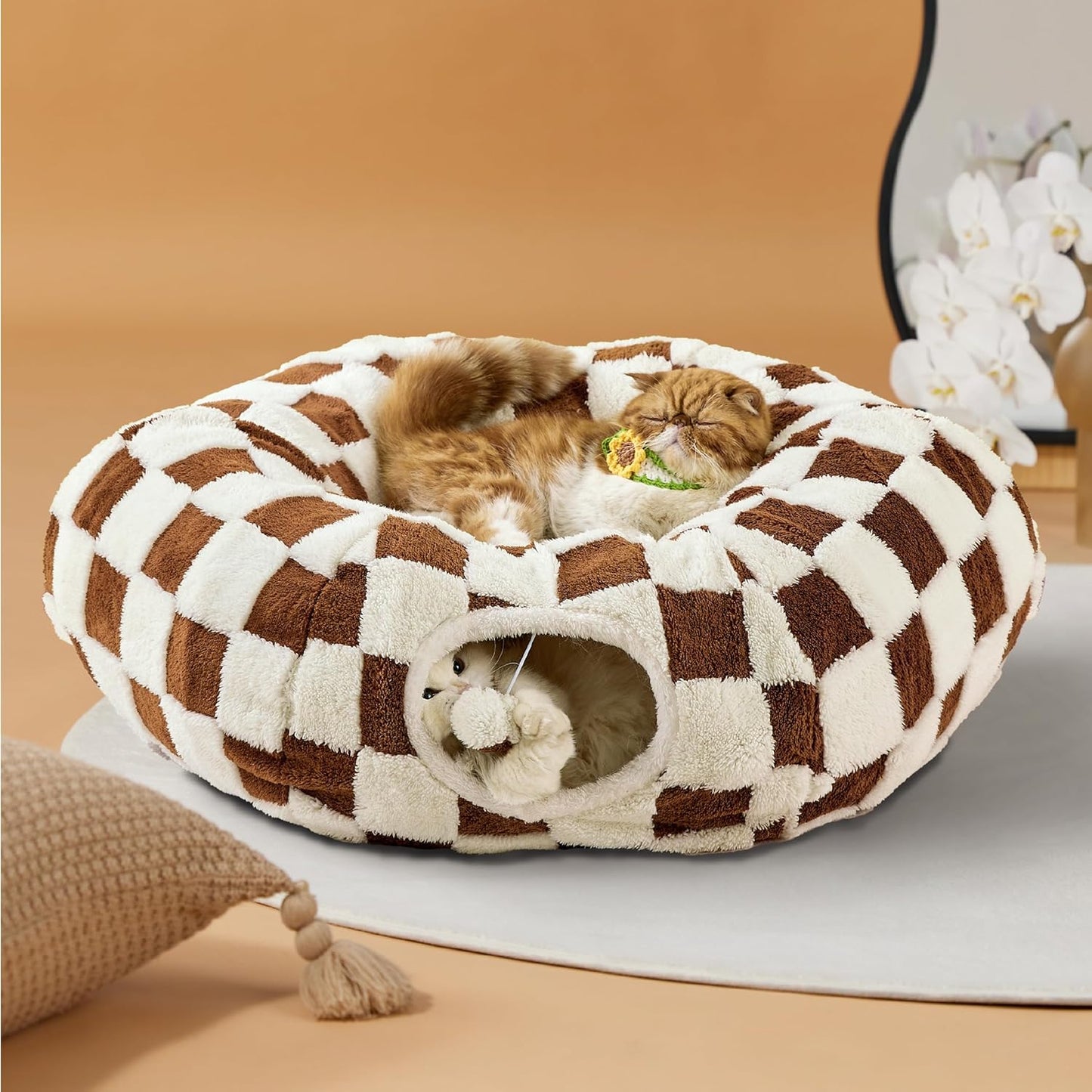 🔥Lesure Cat Tunnel Bed for Indoor Cats✨