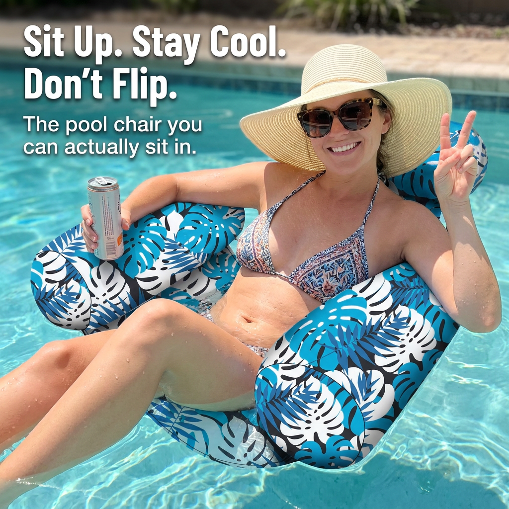 🏝️Summer Best-Seller 49% off🏊‍♂️ Foldable Inflatable Pool Lounger
