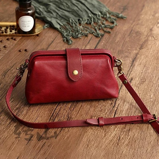 🎁This Week's Special Price $36.92💥Real Leather Retro Handmade Bag