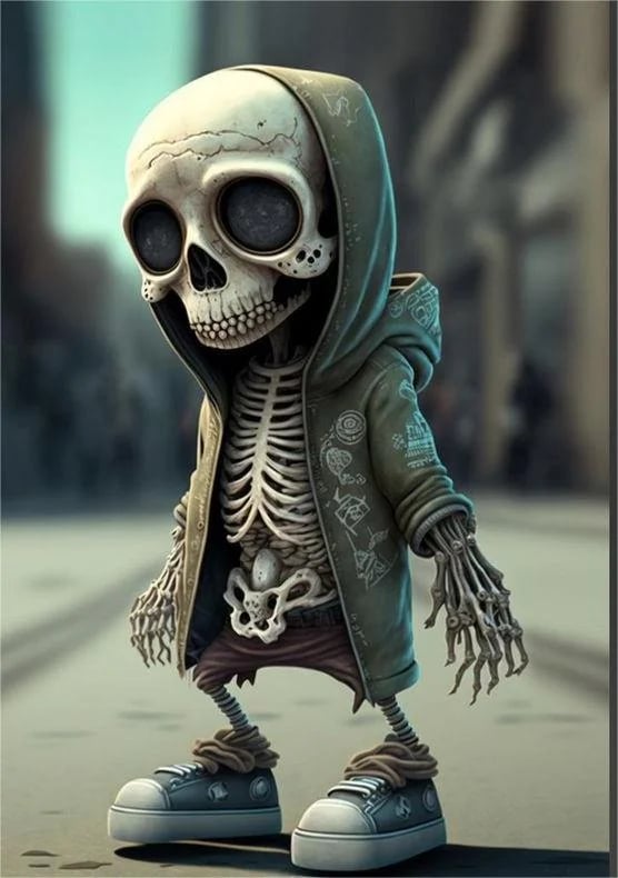 🔥💥Cool skeleton figurines