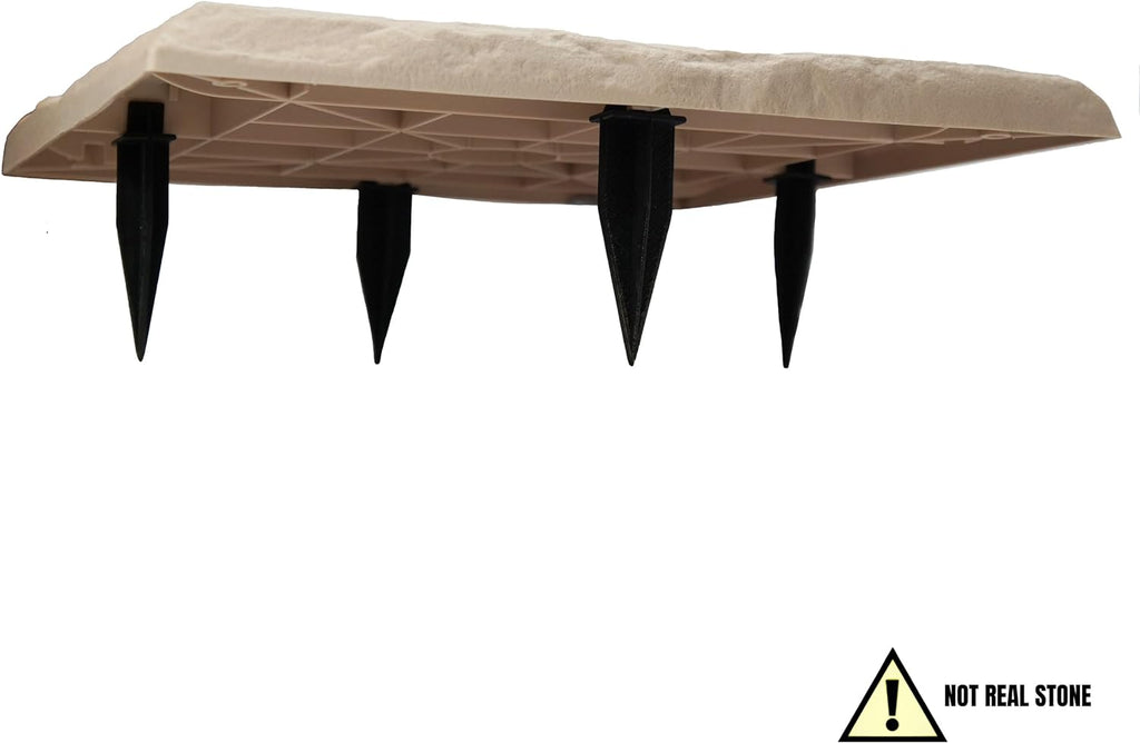 15.5” Decorative Stepping Stones That Stake Into The Ground
