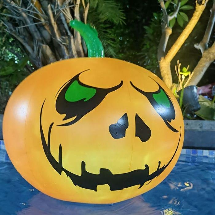 🎃🎃Inflatable Led light-up waterproof eyeball pumpkin 13 colours with remote control