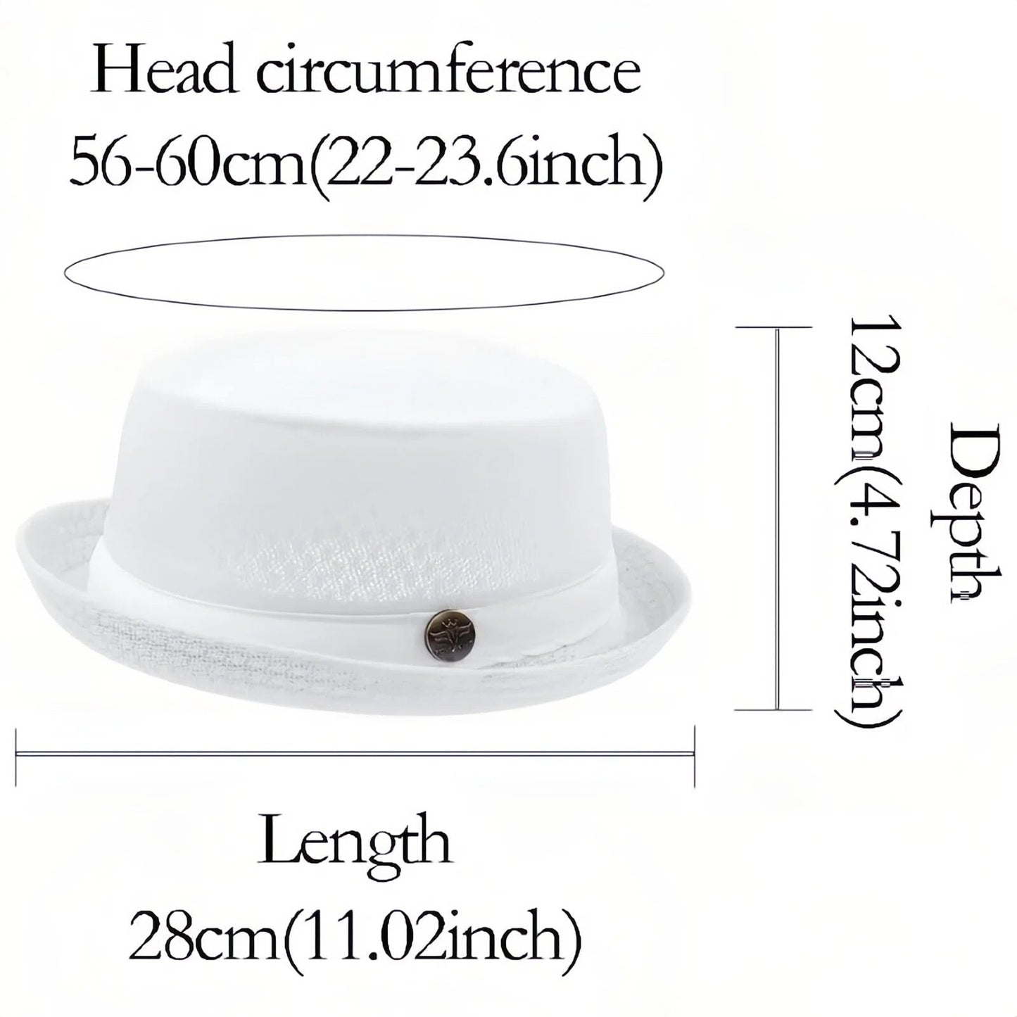 Men's Breathable Mesh Sun Hat – British-Style Fedora/Jazz Hat – Stylish Beach Hat with Sun Protection (Spring/Summer)