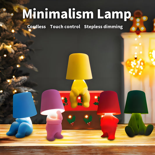 Bedside touch control table lamp colorful velvet