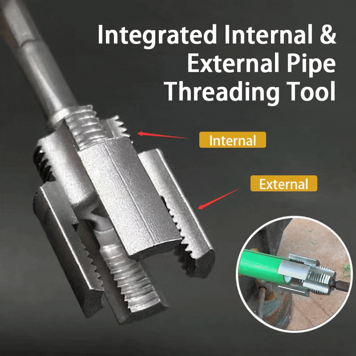 🔩💕Integrated Internal & External Pipe Threading Tool