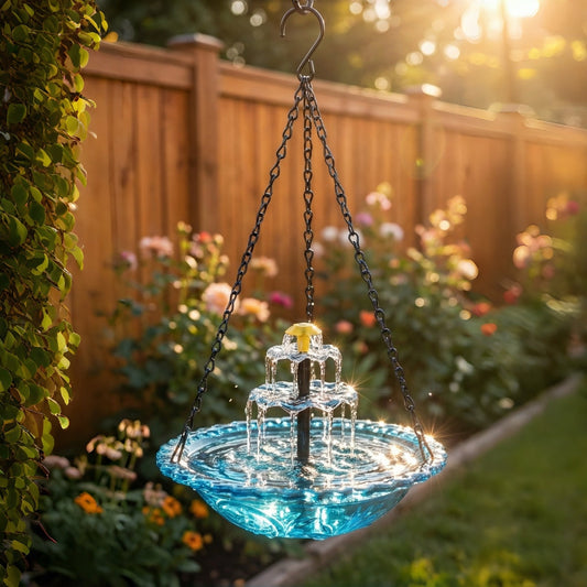 🔥🔥Solar Cascade Hanging Bird Bath Fountain