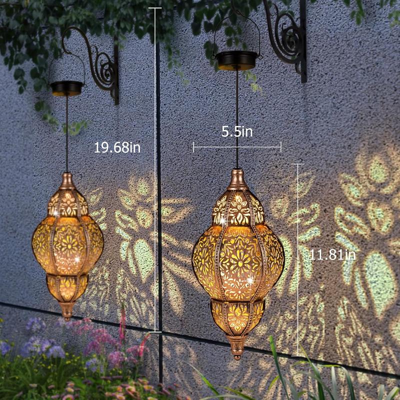 Metal Moroccan Decorative Solar Garden Lights for Yard