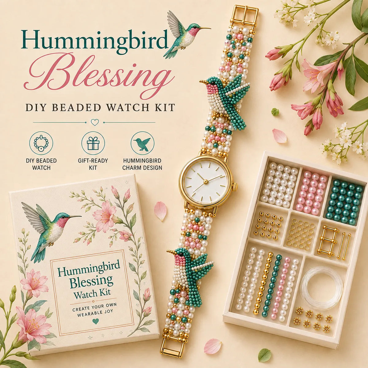 ⌚️✨ DIY Beaded Charm Watch Kit Collection