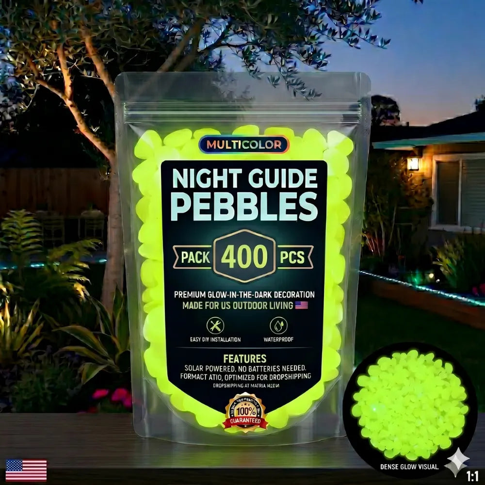 🌟Glowing Garden Pebbles——Make your garden beautiful