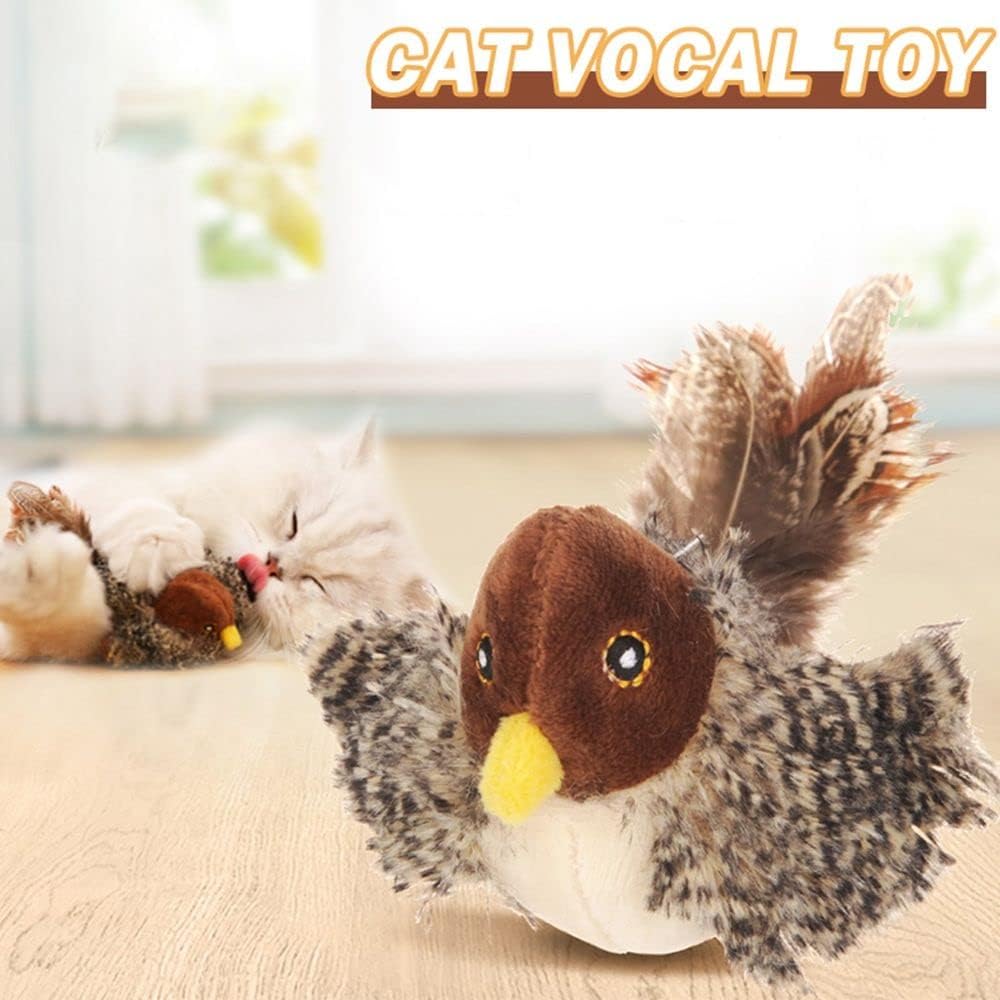 🐾Interactive Chirping Bird Cat Toy✈️