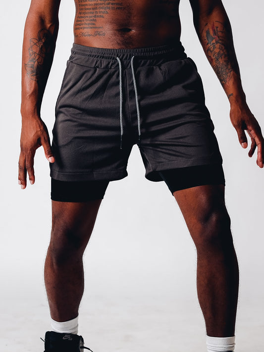 ✨Men's 2 in 1 quick-dry gym shorts