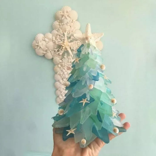 🎄Sea Glass Christmas Tree