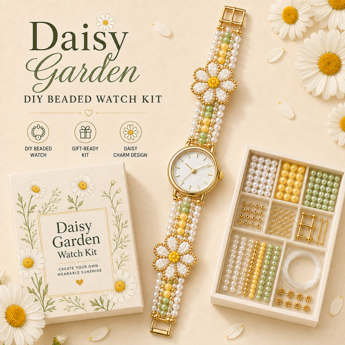 ⌚️✨ DIY Beaded Charm Watch Kit Collection