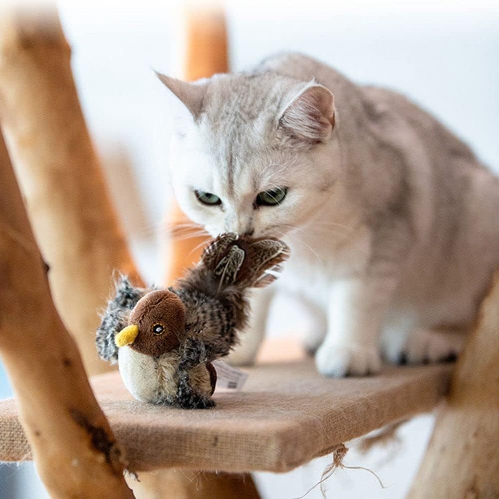 🐾Interactive Chirping Bird Cat Toy✈️