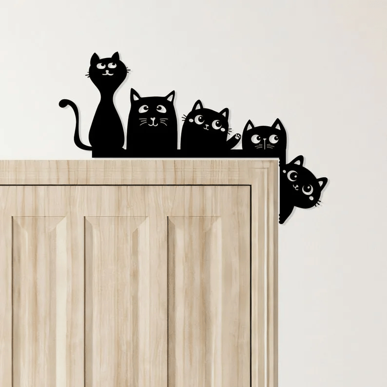 🔥🔥Metal Adorable Cat DoorTopper🎁🎁