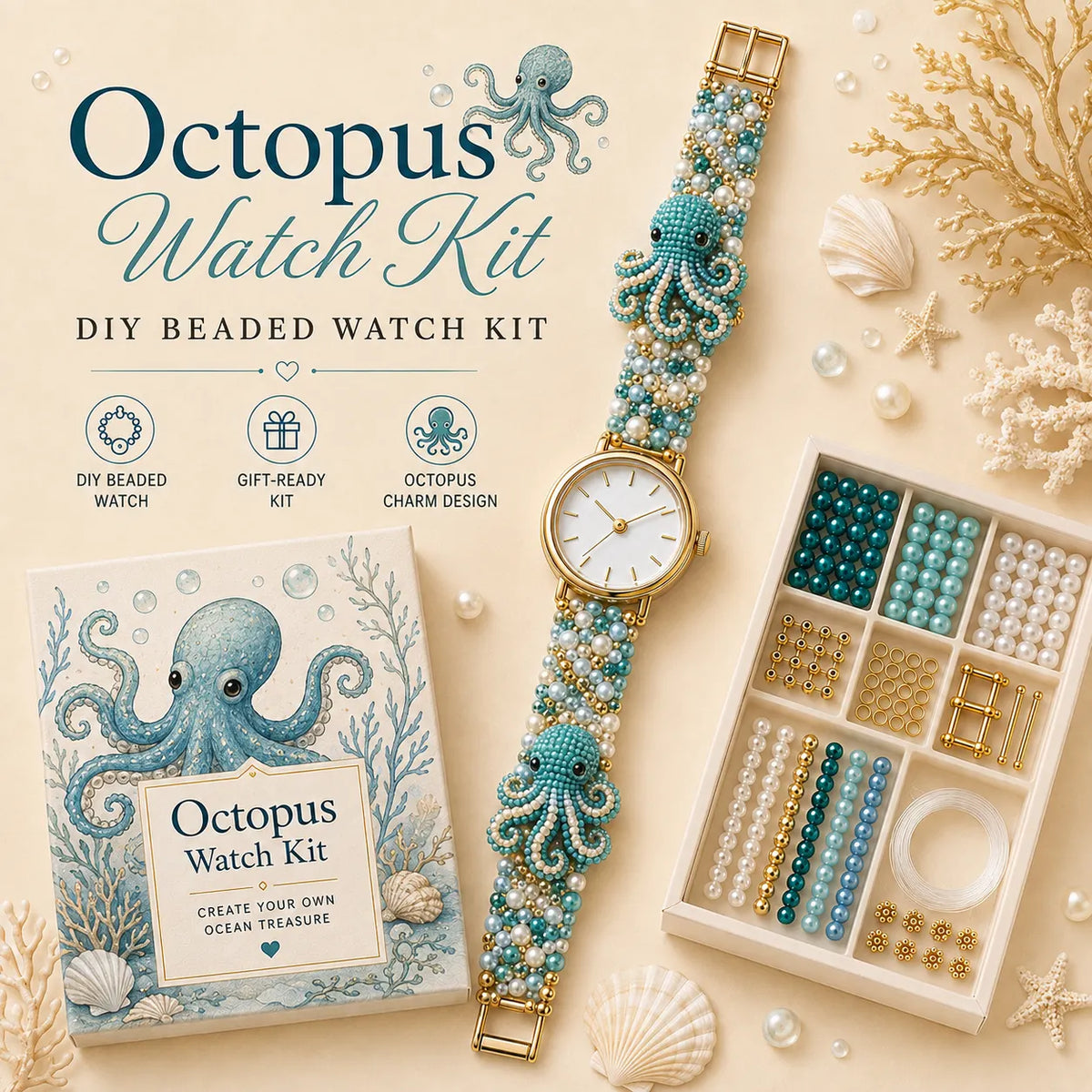⌚️✨ DIY Beaded Charm Watch Kit Collection