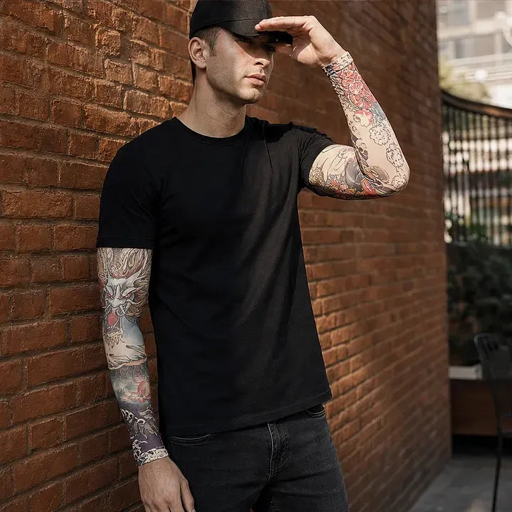 ⚜️Men's Ultra-Realistic Tattoo-Style Sun Protection Sleeves -Tattoo-Friendly