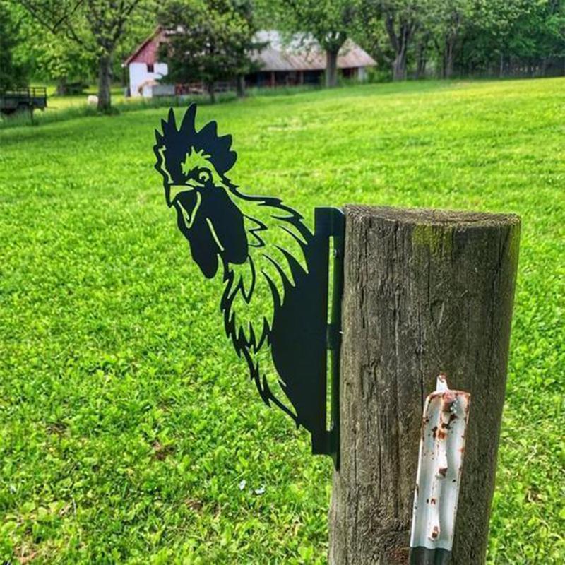 Outdoor garden farm peeping goat metal artwork interior decoration (meaning pastoral, natural and friendly)