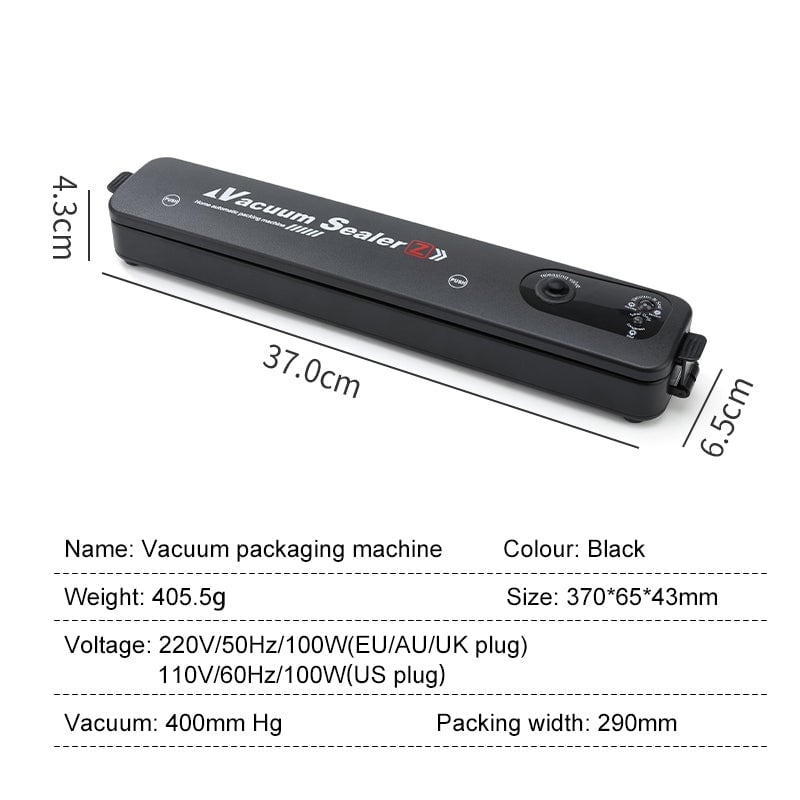 Household Food Vacuum Sealer Food Packaging Machine-Buy now and get free ziplock bag