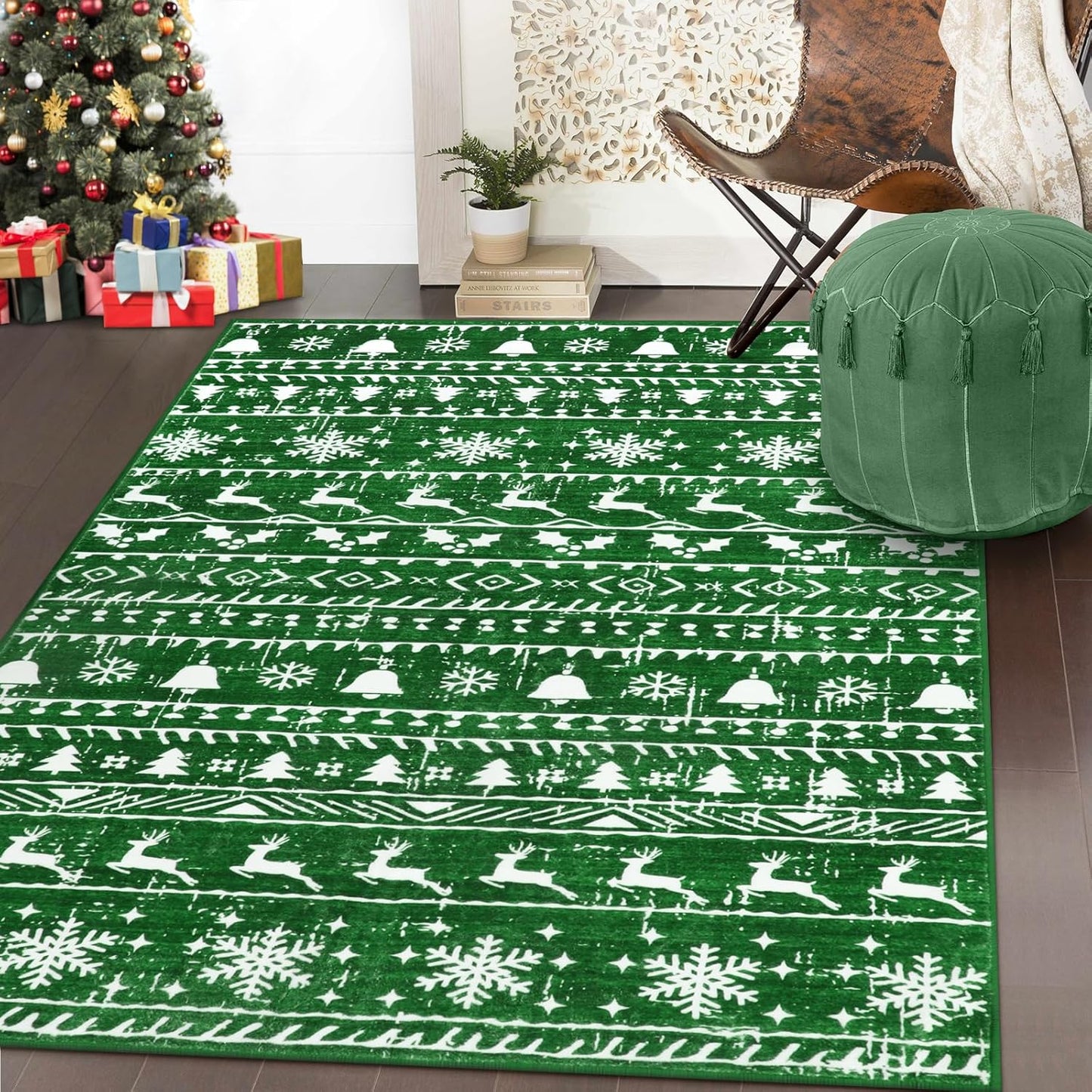 🎄Washable Christmas Carpet Rug | 🎁Buy 2 Free Shipping🔥