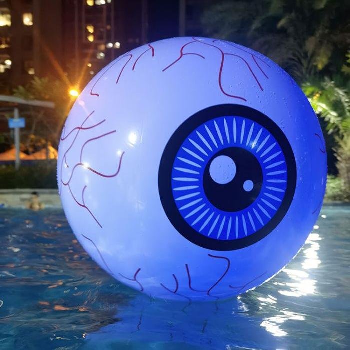 🎃🎃Inflatable Led light-up waterproof eyeball pumpkin 13 colours with remote control