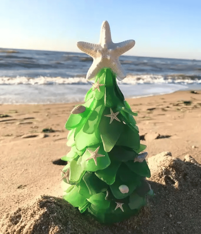 🎄Sea Glass Christmas Tree