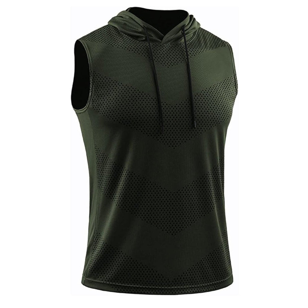 🔥🎁Sleeveless Dri-Fit Hooded Workout Shirts
