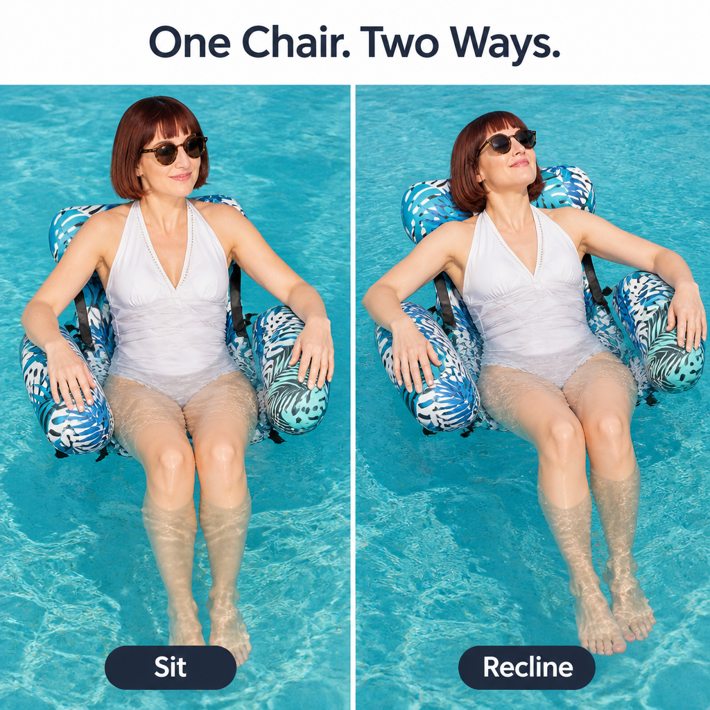 🏝️Summer Best-Seller 49% off🏊‍♂️ Foldable Inflatable Pool Lounger