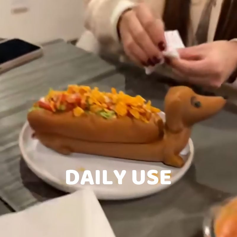 🌭 Dachshund Tray - Cute Shape, Fun Dining Experience! 🐶✨