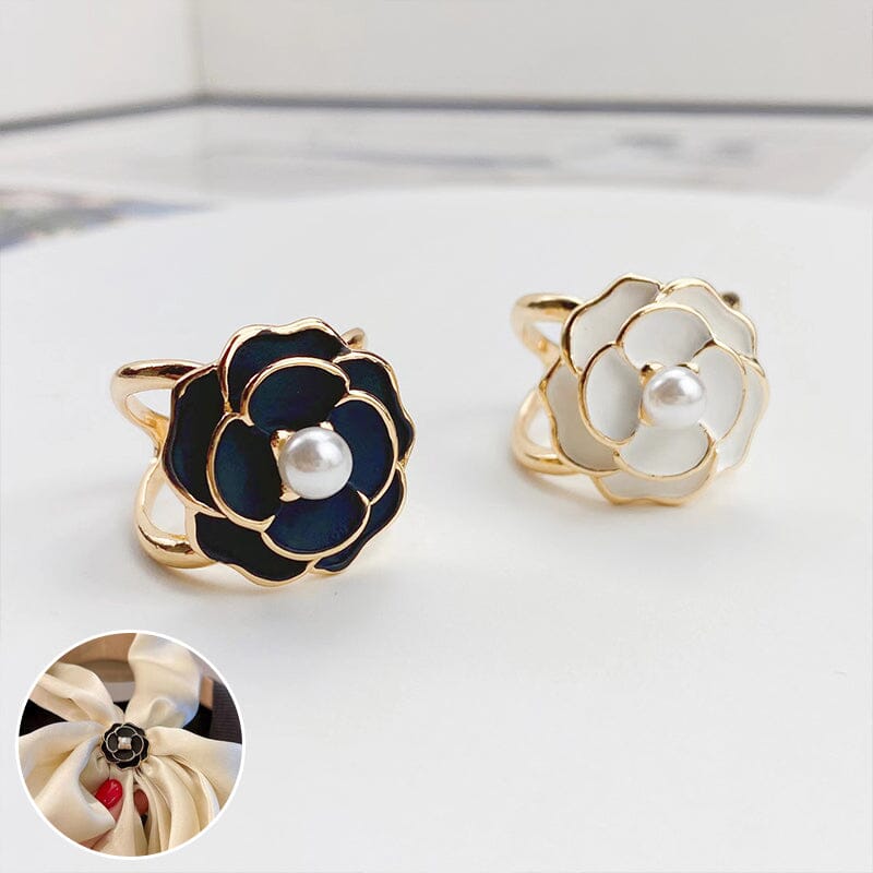 Buy one get one free-Camellia Scarf Buckle