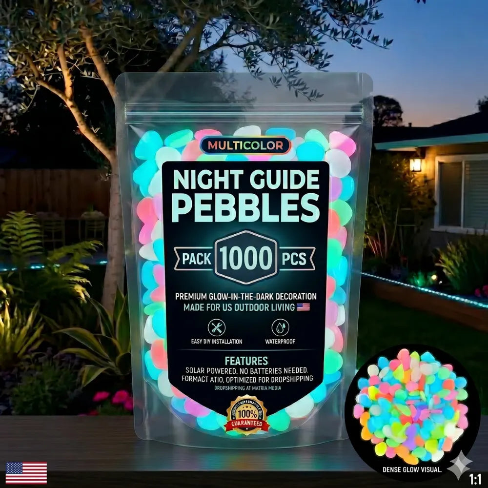 🌟Glowing Garden Pebbles——Make your garden beautiful