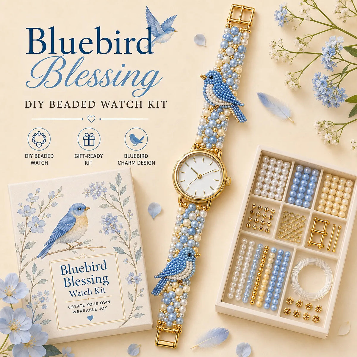 ⌚️✨ DIY Beaded Charm Watch Kit Collection