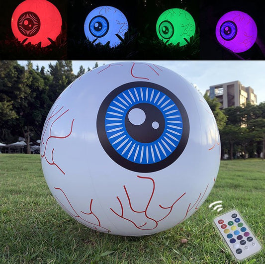 🎃🎃Inflatable Led light-up waterproof eyeball pumpkin 13 colours with remote control