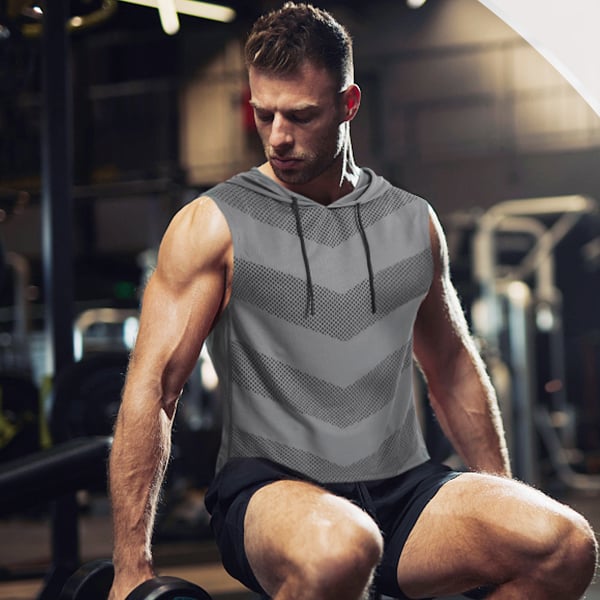 🔥🎁Sleeveless Dri-Fit Hooded Workout Shirts