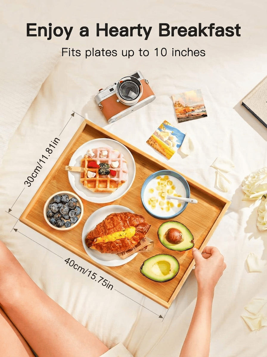 Bamboo Folding Bed Tray Table