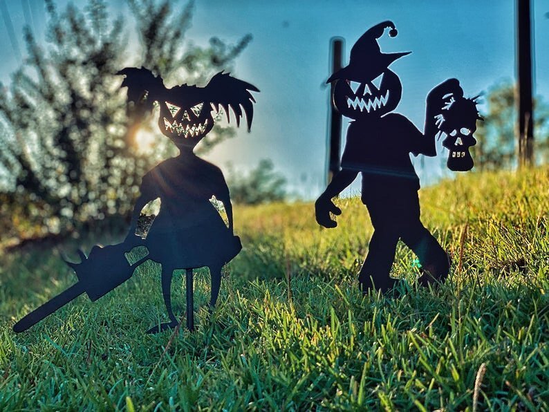 👻Cute and Unique Ghost Zombies - Halloween Yard Decor Metal  Art👻