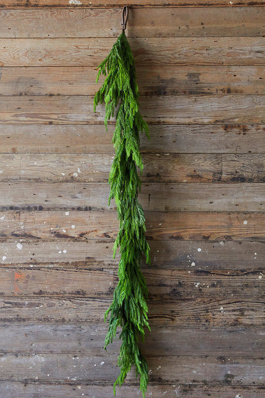 🔥💥Special sale - real touch deluxe norfolk pine garland