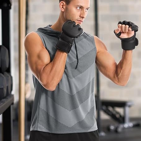 🔥🎁Sleeveless Dri-Fit Hooded Workout Shirts