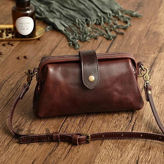 🎁This Week's Special Price $36.92💥Real Leather Retro Handmade Bag