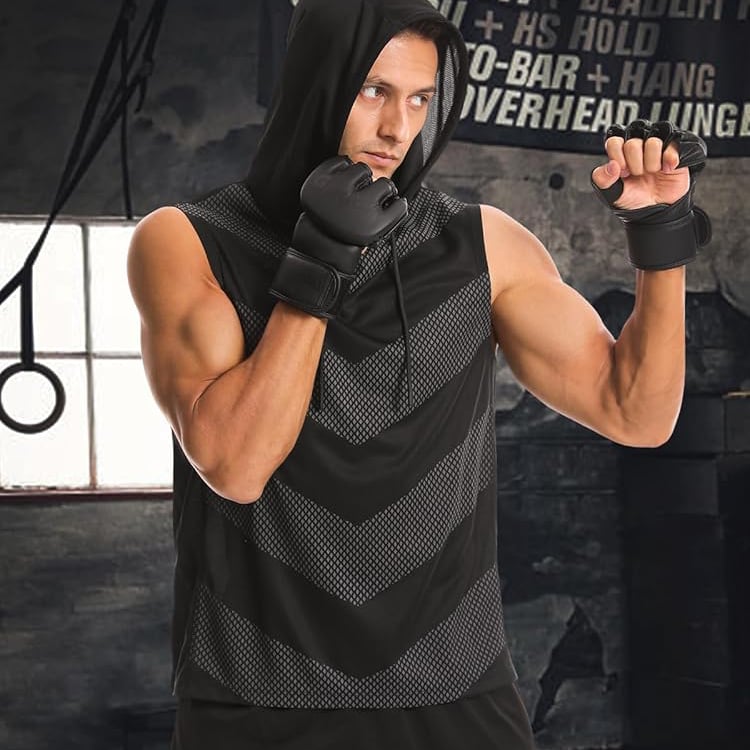 🔥🎁Sleeveless Dri-Fit Hooded Workout Shirts