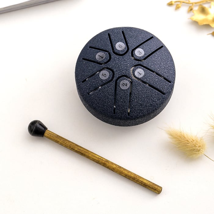 🎁🎵 Buddha Stones Mini Steel Tongue Drum Kit (3 Inch)