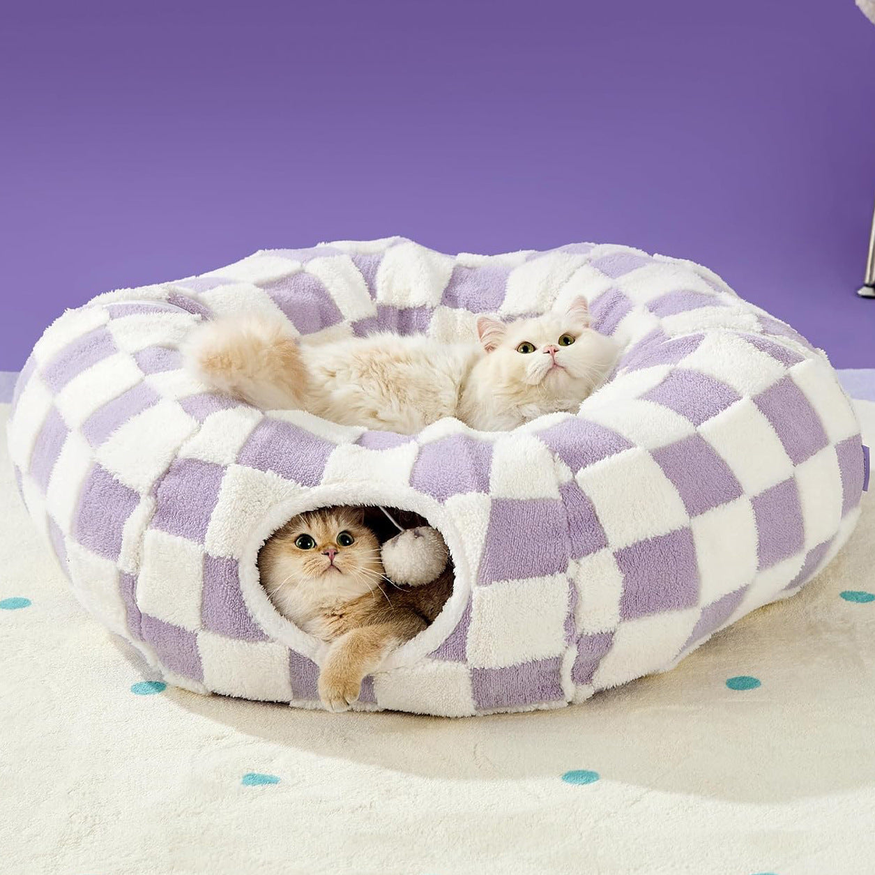 🔥Lesure Cat Tunnel Bed for Indoor Cats✨