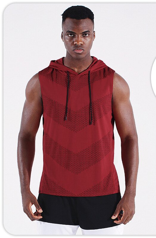 🔥🎁Sleeveless Dri-Fit Hooded Workout Shirts