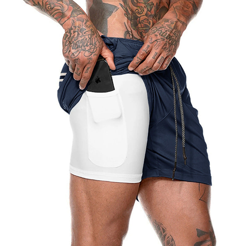 ✨Men's 2 in 1 quick-dry gym shorts