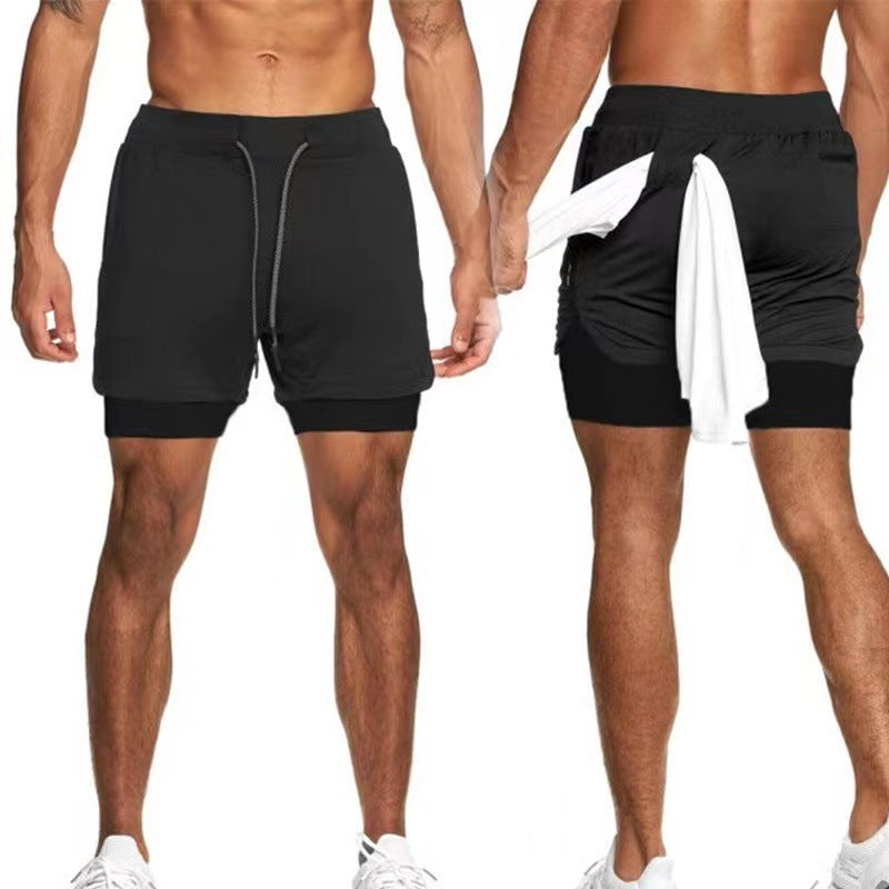 ✨Men's 2 in 1 quick-dry gym shorts