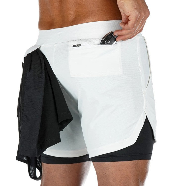 ✨Men's 2 in 1 quick-dry gym shorts